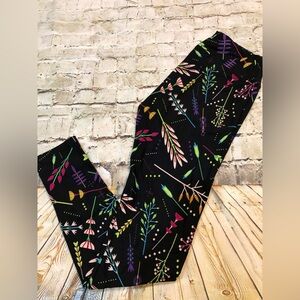 Colorful Floral Print Leggings